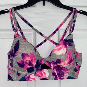 (VS PINK) Floral Push-up Bra